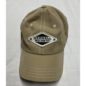 MERRELL Adult Brown Hat Fitted Outdoors Hat One Size